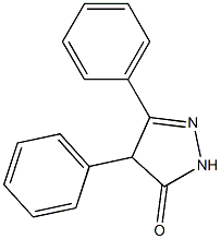 4,5-diphenyl-2,4-dihydro-3H-pyrazol-3-one Struktur