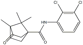 N-(2,3-dichlorophenyl)-4,7,7-trimethyl-3-oxobicyclo[2.2.1]heptane-1-carboxamide Struktur