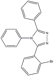 3-(2-bromophenyl)-4,5-diphenyl-4H-1,2,4-triazole Struktur