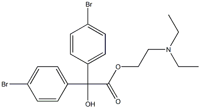 2-(diethylamino)ethyl bis(4-bromophenyl)(hydroxy)acetate Struktur