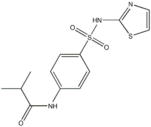 2-methyl-N-{4-[(1,3-thiazol-2-ylamino)sulfonyl]phenyl}propanamide Struktur