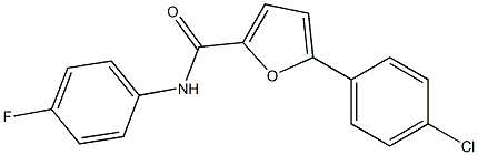 5-(4-chlorophenyl)-N-(4-fluorophenyl)-2-furamide Struktur