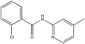 2-chloro-N-(4-methyl-2-pyridinyl)benzamide Struktur