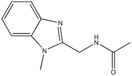 N-[(1-methyl-1H-benzimidazol-2-yl)methyl]acetamide Struktur