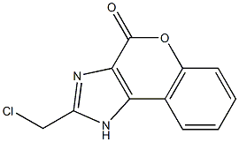 2-(chloromethyl)chromeno[3,4-d]imidazol-4(1H)-one Struktur