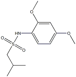 N-(2,4-dimethoxyphenyl)-2-methyl-1-propanesulfonamide Struktur