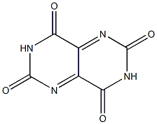 2,4,6,8-Pyrimido(5,4-d)pyrimidinetetrone Struktur