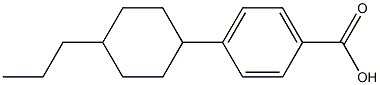 4-(4-Propylcyclohexyl)benzoic acid Struktur