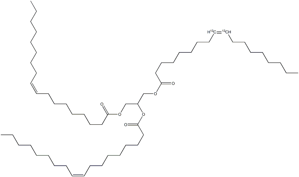 Triolein-9,10-13C2 Struktur