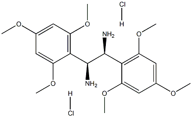 (1S,  2S)-1,2-Bis(2,4,6-trimethoxyphenyl)-1,2-ethanediamine  dihydrochloride Struktur