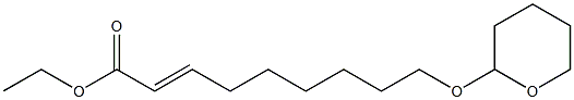 (E)-9-(2-Tetrahydropyranyloxy)-2-nonenoic  acid  ethyl  ester Struktur