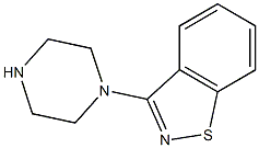 1-(1,2-benzisothiaazole-3-yl) piperazine Struktur