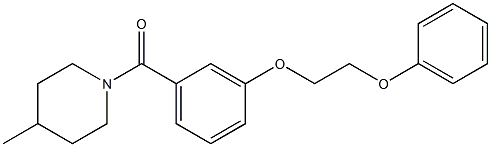 (4-methyl-1-piperidinyl)[3-(2-phenoxyethoxy)phenyl]methanone Struktur