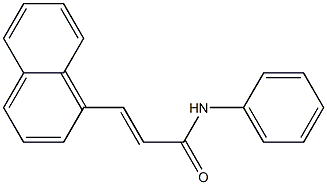 (E)-3-(1-naphthyl)-N-phenyl-2-propenamide Struktur