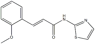 (E)-3-(2-methoxyphenyl)-N-(1,3-thiazol-2-yl)-2-propenamide Struktur