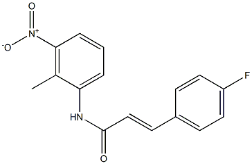 (E)-3-(4-fluorophenyl)-N-(2-methyl-3-nitrophenyl)-2-propenamide Struktur