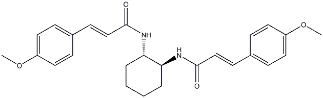 (E)-3-(4-methoxyphenyl)-N-((1S,2S)-2-{[(E)-3-(4-methoxyphenyl)-2-propenoyl]amino}cyclohexyl)-2-propenamide Struktur