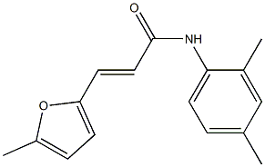 (E)-N-(2,4-dimethylphenyl)-3-(5-methyl-2-furyl)-2-propenamide Struktur