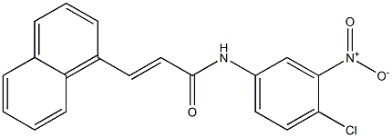 (E)-N-(4-chloro-3-nitrophenyl)-3-(1-naphthyl)-2-propenamide Struktur