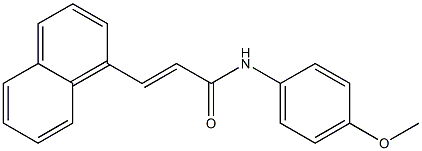 (E)-N-(4-methoxyphenyl)-3-(1-naphthyl)-2-propenamide Struktur