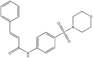 (E)-N-[4-(4-morpholinylsulfonyl)phenyl]-3-phenyl-2-propenamide Struktur