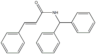 (E)-N-benzhydryl-3-phenyl-2-propenamide Struktur