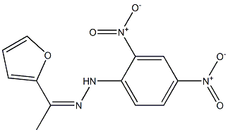 1-(2-furyl)-1-ethanone N-(2,4-dinitrophenyl)hydrazone Struktur