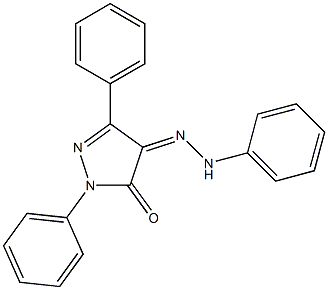 1,3-diphenyl-1H-pyrazole-4,5-dione 4-(N-phenylhydrazone) Struktur