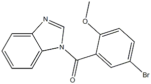 1H-benzimidazol-1-yl(5-bromo-2-methoxyphenyl)methanone Struktur