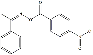 N-[(4-nitrobenzoyl)oxy]-N-[(Z)-1-phenylethylidene]amine Struktur