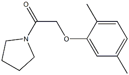 2-(2,5-dimethylphenoxy)-1-(1-pyrrolidinyl)-1-ethanone Struktur