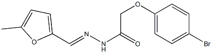 2-(4-bromophenoxy)-N'-[(E)-(5-methyl-2-furyl)methylidene]acetohydrazide Struktur