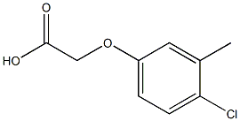 2-(4-chloro-3-methylphenoxy)acetic acid Struktur