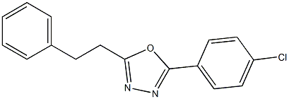 2-(4-chlorophenyl)-5-phenethyl-1,3,4-oxadiazole Struktur