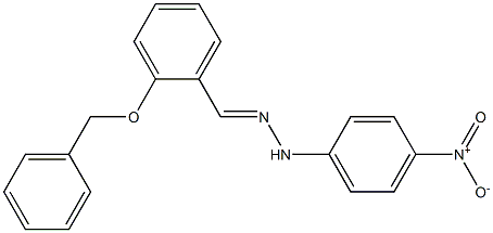 2-(benzyloxy)benzaldehyde N-(4-nitrophenyl)hydrazone Struktur