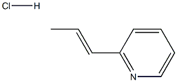 2-[(1E)-prop-1-enyl]pyridine hydrochloride Struktur