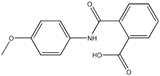 2-[(4-methoxyanilino)carbonyl]benzoic acid Struktur