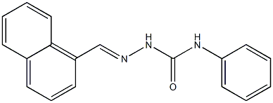 2-[(E)-1-naphthylmethylidene]-N-phenyl-1-hydrazinecarboxamide Struktur