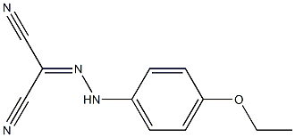 2-[2-(4-ethoxyphenyl)hydrazono]malononitrile Struktur