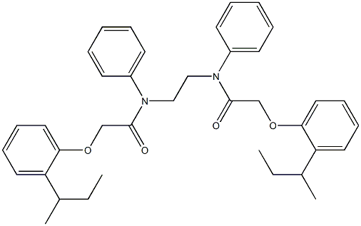 2-[2-(sec-butyl)phenoxy]-N-[2-({2-[2-(sec-butyl)phenoxy]acetyl}anilino)ethyl]-N-phenylacetamide Struktur