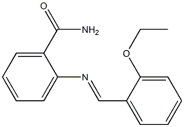 2-{[(E)-(2-ethoxyphenyl)methylidene]amino}benzamide Struktur