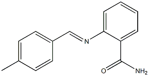 2-{[(E)-(4-methylphenyl)methylidene]amino}benzamide Struktur