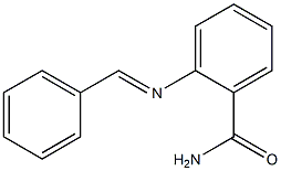 2-{[(E)-phenylmethylidene]amino}benzamide Struktur