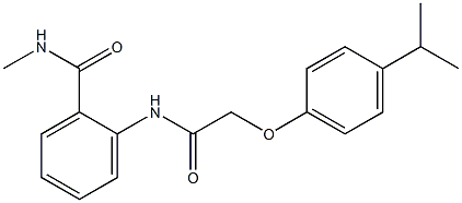 2-{[2-(4-isopropylphenoxy)acetyl]amino}-N-methylbenzamide Struktur