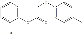 2-chlorophenyl 2-(4-methylphenoxy)acetate Struktur