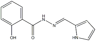 2-hydroxy-N'-[(E)-1H-pyrrol-2-ylmethylidene]benzohydrazide Struktur