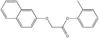 2-methylphenyl 2-(2-naphthyloxy)acetate Struktur