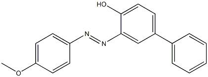 3-[(E)-2-(4-methoxyphenyl)diazenyl][1,1'-biphenyl]-4-ol Struktur