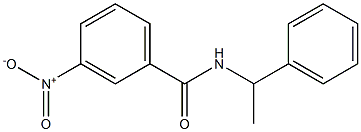 3-nitro-N-(1-phenylethyl)benzamide Struktur