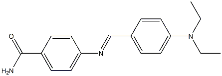 4-({(E)-[4-(diethylamino)phenyl]methylidene}amino)benzamide Struktur